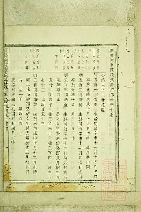 暨阳浣东陈氏宗谱_陈海珊_31册_树本堂_清宣统元年(1909_暨阳浣东陈氏家谱_二九