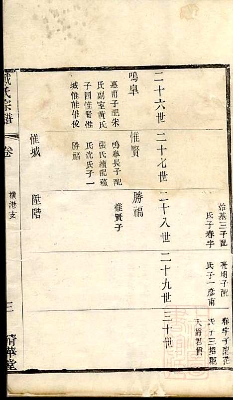 戴氏宗谱_戴锦堂_16册_清华堂_清道光28年(1848_戴氏家谱_十