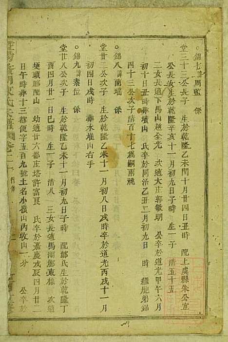 暨阳蠡湖陈氏宗谱_陈培_23册_暨阳陈氏_清宣统元年(1909_暨阳蠡湖陈氏家谱_十九