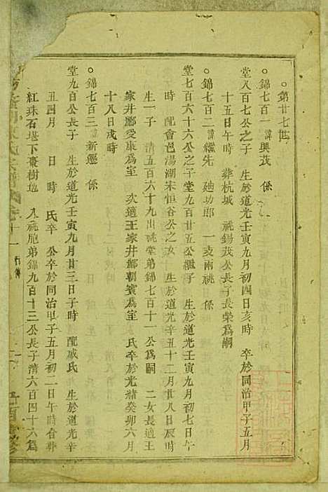 暨阳蠡湖陈氏宗谱_陈培_23册_暨阳陈氏_清宣统元年(1909_暨阳蠡湖陈氏家谱_二十