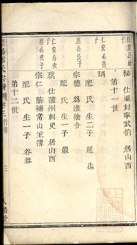 暨阳郑氏宗谱_3册_人瑞堂_清嘉庆4年(1799_暨阳郑氏家谱_三