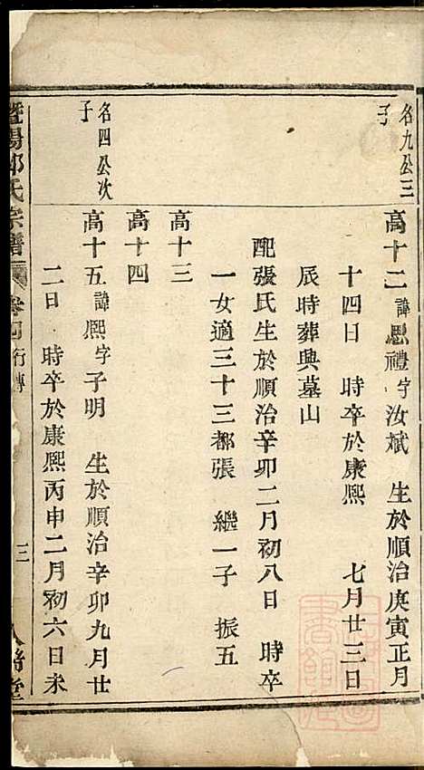 暨阳郑氏宗谱_3册_人瑞堂_清嘉庆4年(1799_暨阳郑氏家谱_四