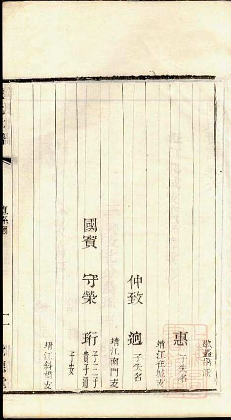 陆氏世谱_陆炜_17册_世德堂_清道光14年(1834_陆氏世谱_五