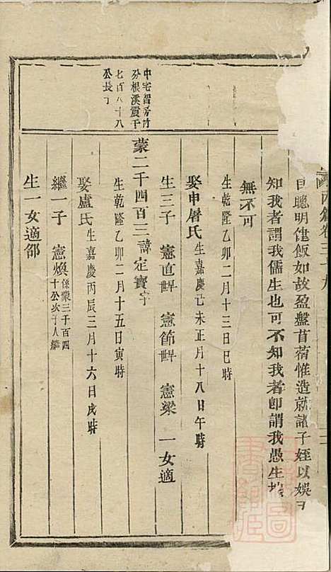 安文陈氏宗谱_18册_东阳陈氏_清同治9年(1870_安文陈氏家谱_十五