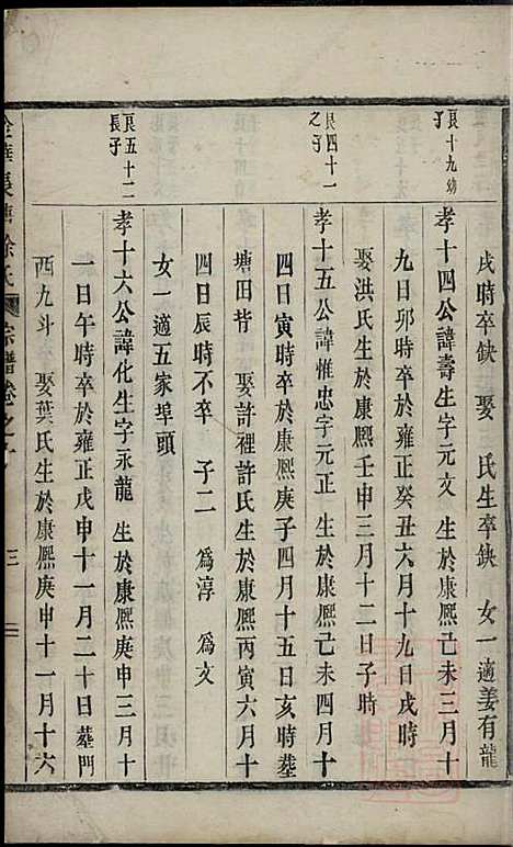 金华长塘徐氏宗谱_徐广臣_13册_金华徐氏_清嘉庆14年(1809_金华长塘徐氏家谱_十二