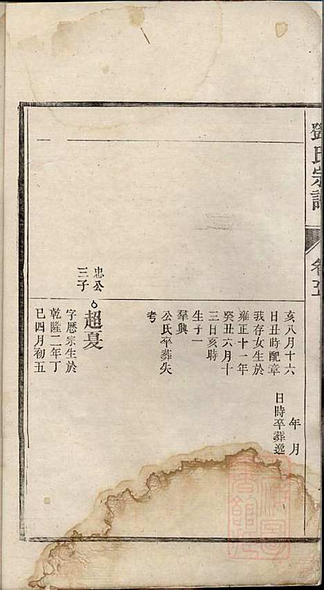 邓氏宗谱_邓朝山等_4册、存卷1、3、5、6、_清光绪6年(1880_邓氏家谱_三