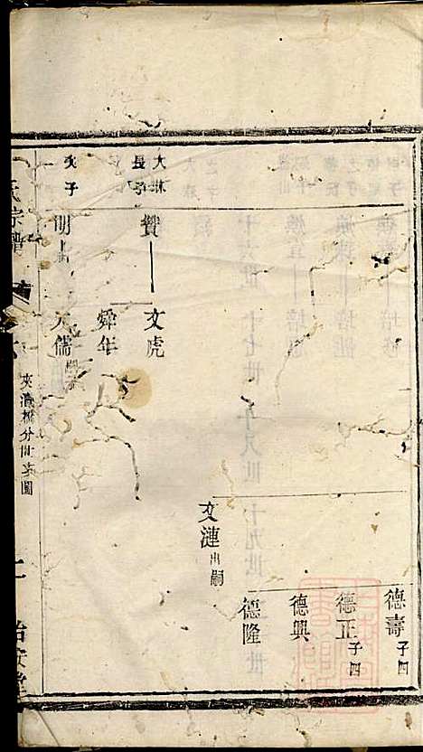 （冯氏）宗谱_2册_诒安堂_清光绪3年(1877_（冯氏）家谱_一