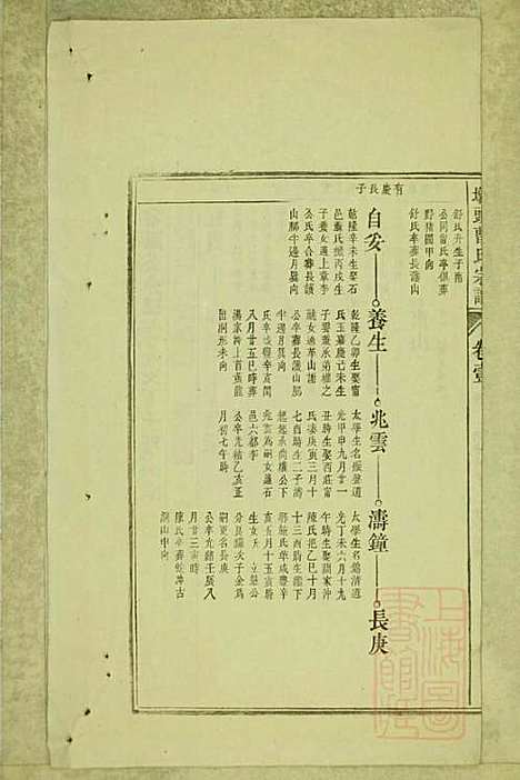 墩头曹氏宗谱_34册_青阳曹氏_清光绪20年(1894_墩头曹氏家谱_五