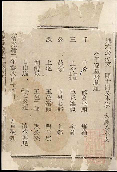 嘉湖姜氏宗谱_姜增鹏_22册_江山姜氏_清光绪2年(1876_嘉湖姜氏家谱_六