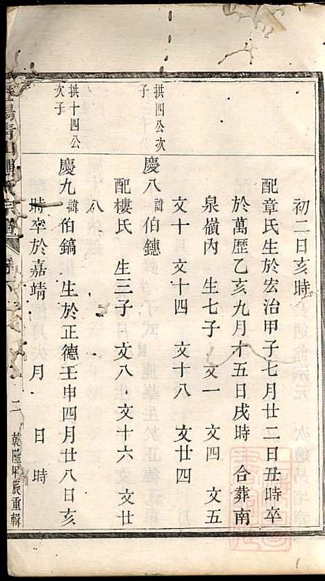 暨阳青山傅氏宗谱_2册_暨阳傅氏_清乾隆49年(1784_暨阳青山傅氏家谱_二