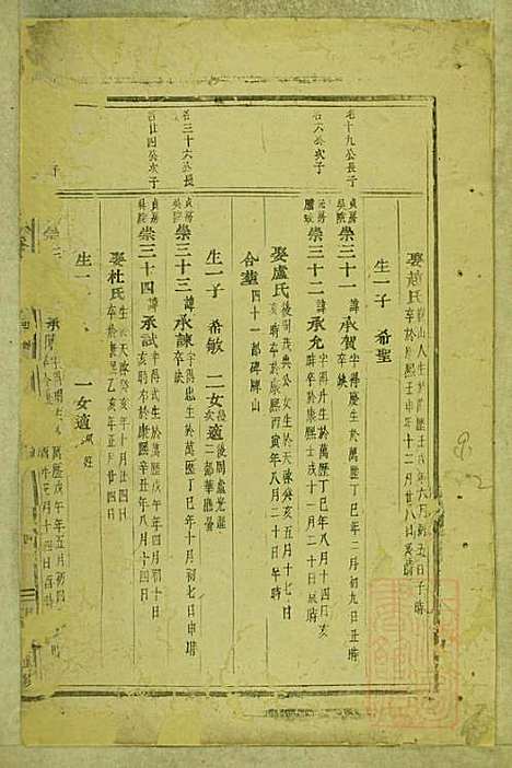 东阳南岑吴氏宗谱_26册_东阳吴氏_清同治7年(1868_东阳南岑吴氏家谱_九