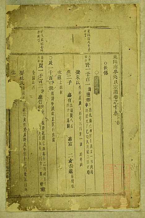 东阳南岑吴氏宗谱_26册_东阳吴氏_清同治7年(1868_东阳南岑吴氏家谱_十二