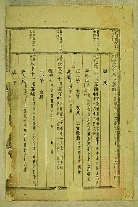 东阳南岑吴氏宗谱_26册_东阳吴氏_清同治7年(1868_东阳南岑吴氏家谱_十三