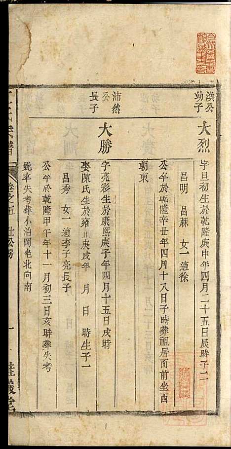 江氏宗谱_江梅春_14册_桂砶堂_清同治8年(1869_江氏家谱_五