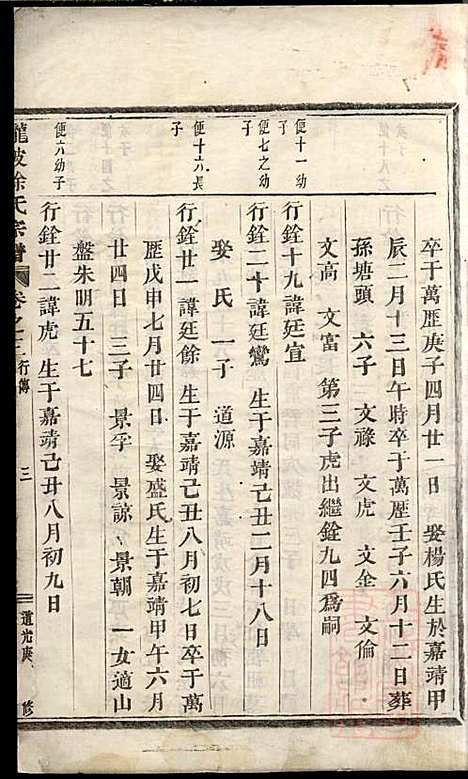 龙陂徐氏宗谱_10册_义乌徐氏_清道光10年(1830_龙陂徐氏家谱_六