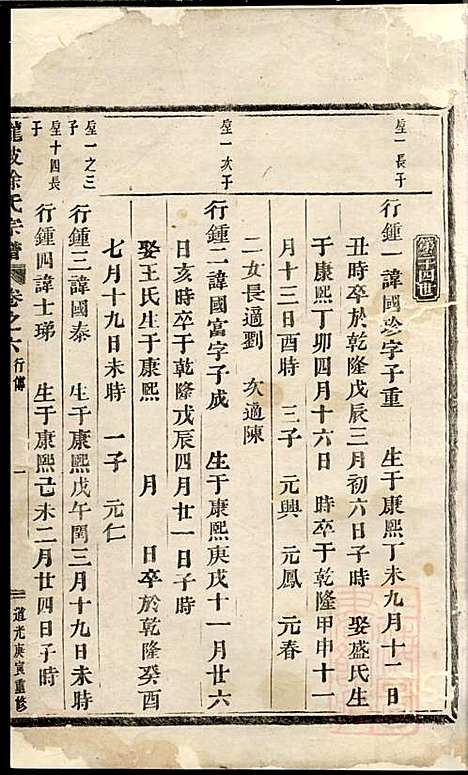 龙陂徐氏宗谱_10册_义乌徐氏_清道光10年(1830_龙陂徐氏家谱_九