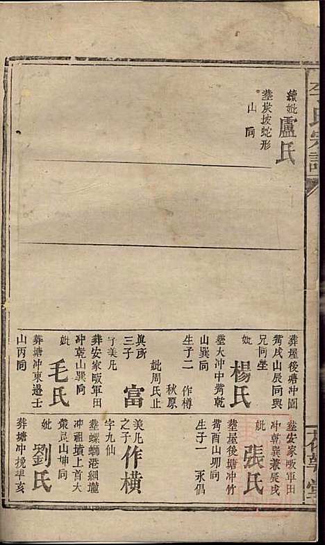 李氏宗谱_李序瑶_8册_花萼堂_清道光18年(1838_李氏家谱_六