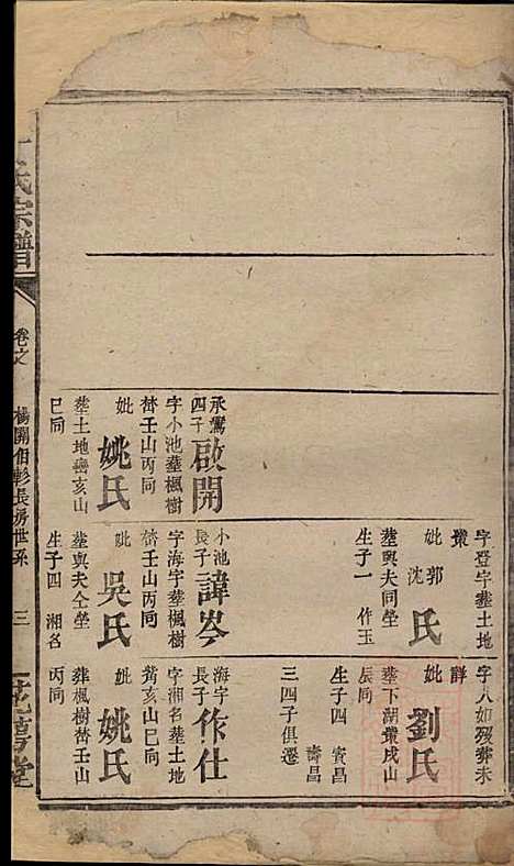 李氏宗谱_李序瑶_8册_花萼堂_清道光18年(1838_李氏家谱_八