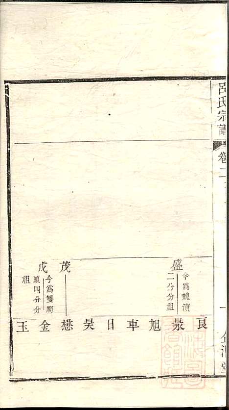 吕氏宗谱_范逊斋_8册_企渭堂_清同治10年(1871_吕氏家谱_二