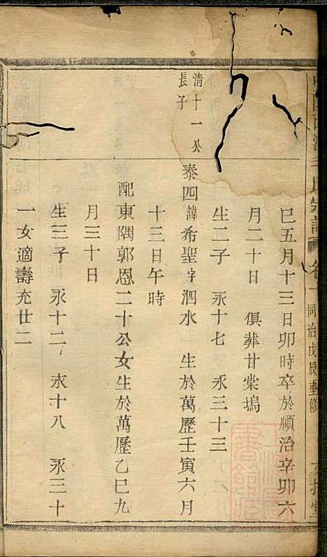 暨阳西河毛氏宗谱_毛凤翰_16册_文振堂_清同治7年(1868_暨阳西河毛氏家谱_十