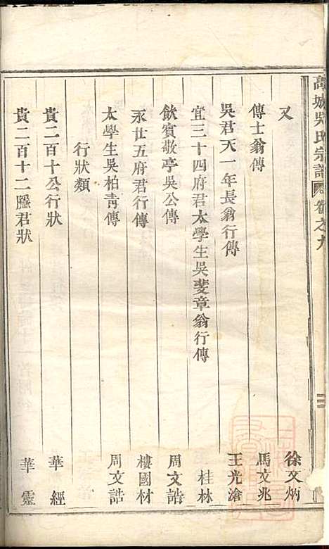 高城吴氏宗谱_吴昌起_6册_东阳吴氏_清道光18年(1838_高城吴氏家谱_六