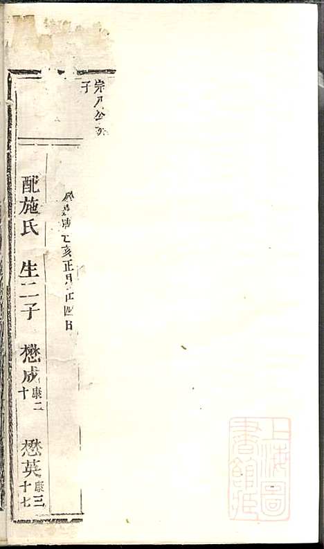 丁氏宗谱_3册_清同治6年(1867_丁氏家谱_一