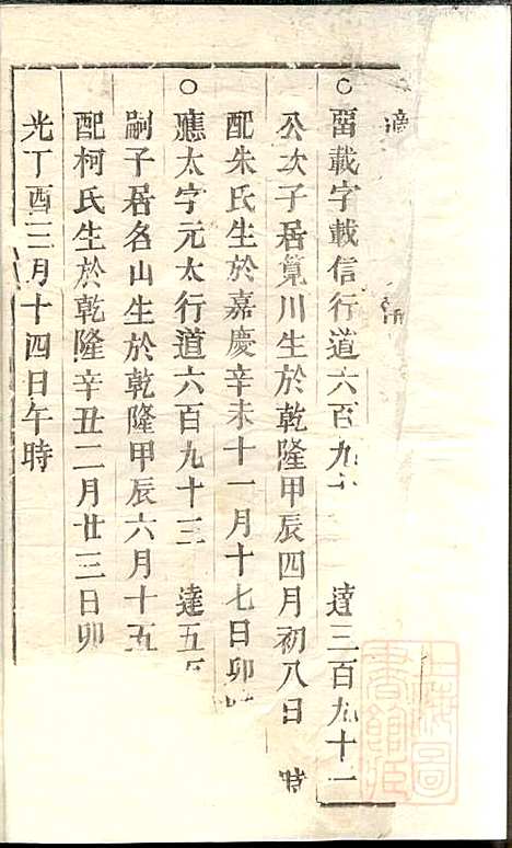 丁氏宗谱_4册_清道光18年(1838_丁氏家谱_三