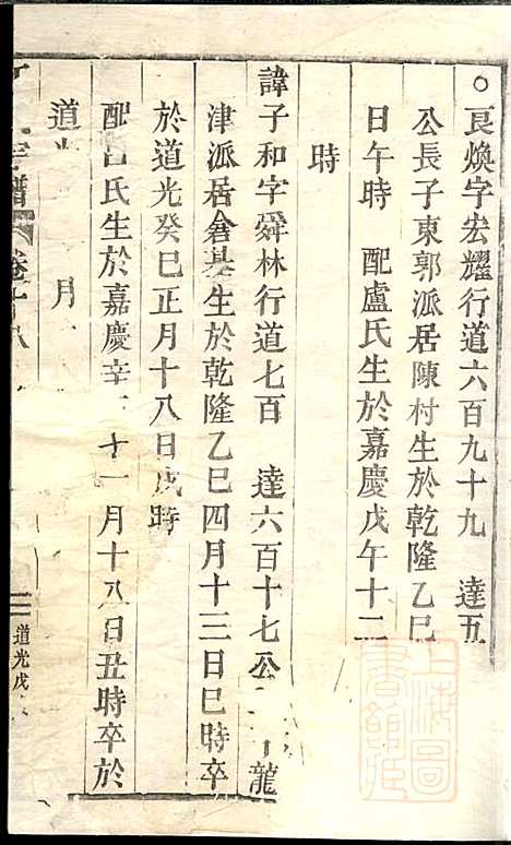 丁氏宗谱_4册_清道光18年(1838_丁氏家谱_三