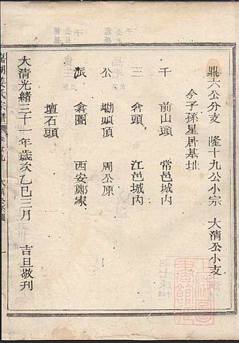 嘉湖姜氏宗谱_姜祖风_40册_江山姜氏_清光绪31年(1905_嘉湖姜氏家谱_二八