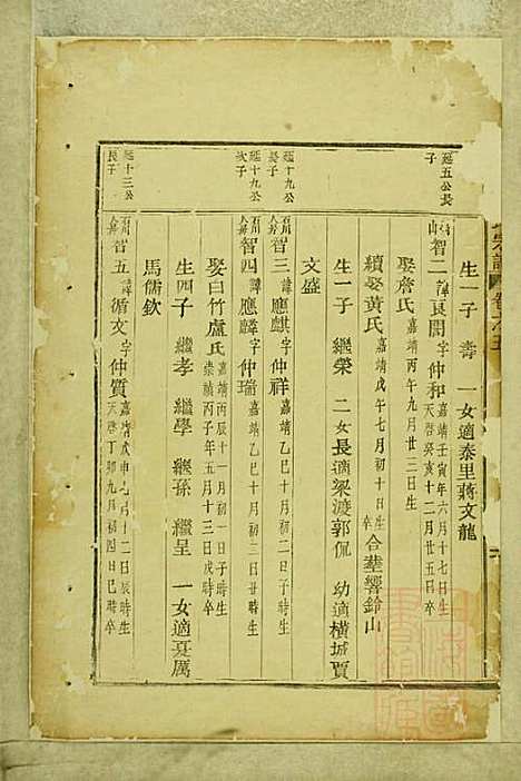 东阳俞氏宗谱_俞嘉徵_10册_东阳俞氏_清道光29年(1849_东阳俞氏家谱_五