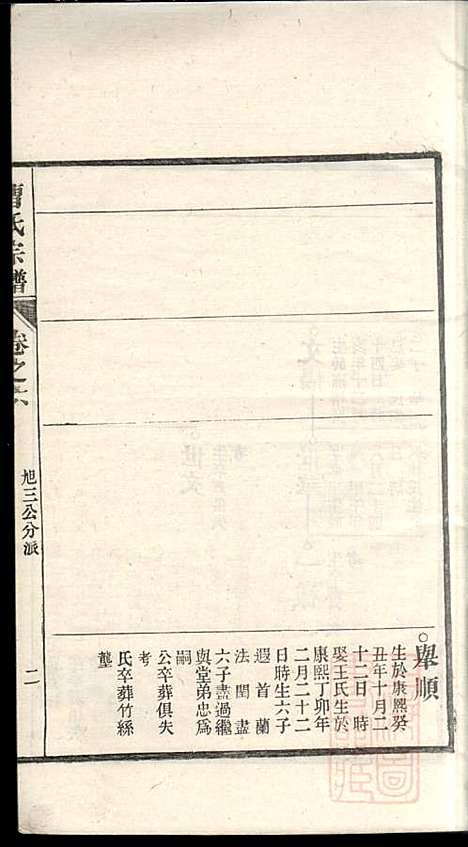 曹氏宗谱_曹樑材_10册_清光绪23年(1897_曹氏家谱_六