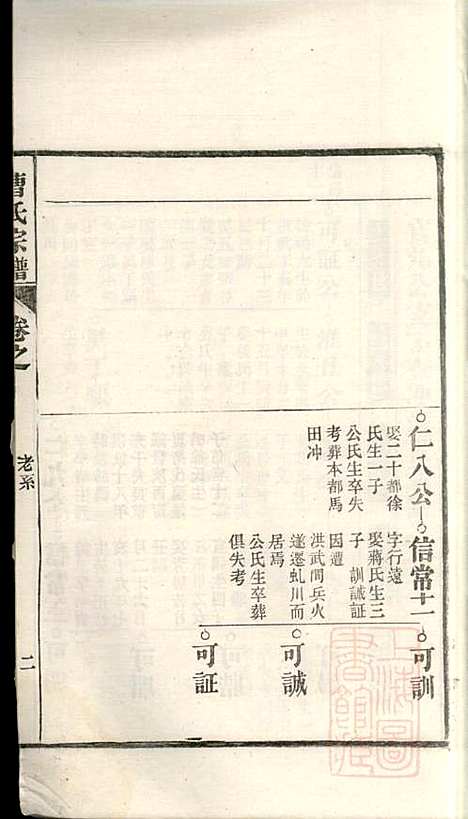 曹氏宗谱_曹樑材_10册_清光绪23年(1897_曹氏家谱_十