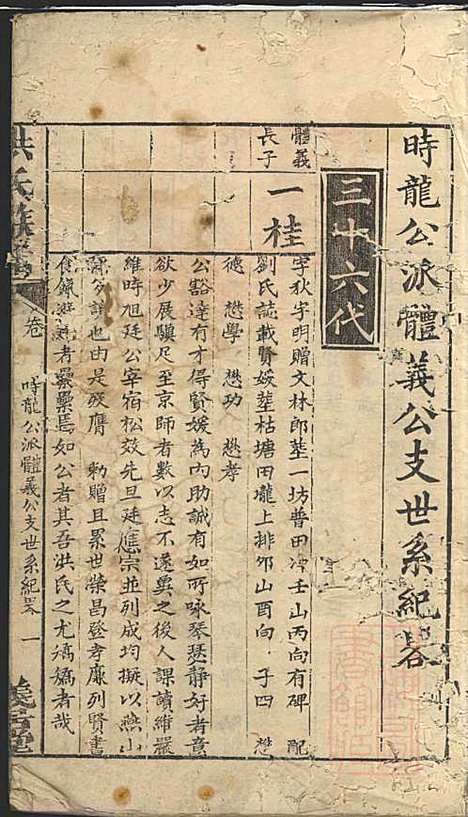 洪氏族谱_洪言忠_6册_义居堂_清嘉庆12年(1807_洪氏家谱_五