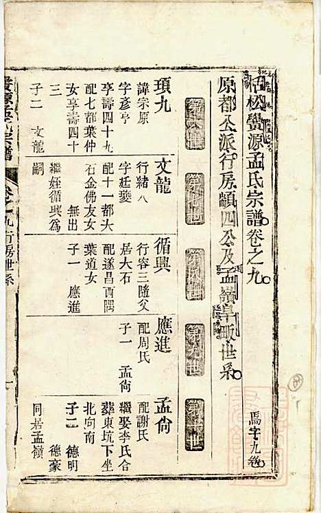 栝松黉源孟氏宗谱_孟振民_9册_松阳孟氏_清同治11年(1872_栝松黉源孟氏家谱_八