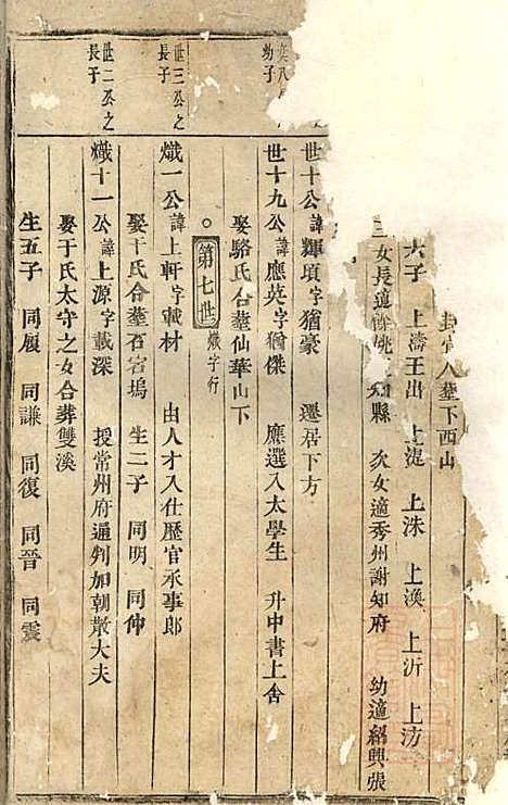 浦阳仙华方氏宗谱_方家信_7册_浦阳方氏_清光绪6年(1880_浦阳仙华方氏家谱_二