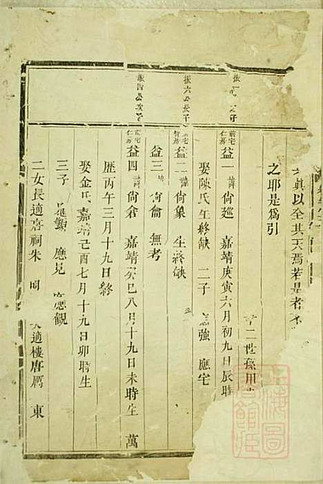 包氏旌义宗谱_包廉_11册_东阳包氏_清咸丰5年(1855_包氏旌义家谱_五