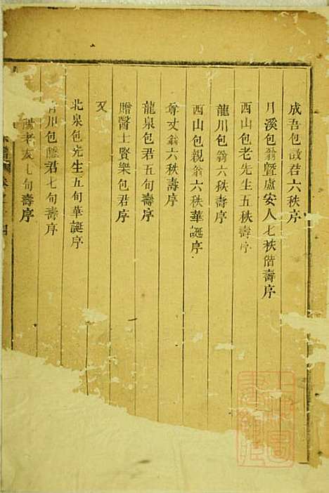 包氏旌义宗谱_包廉_11册_东阳包氏_清咸丰5年(1855_包氏旌义家谱_八