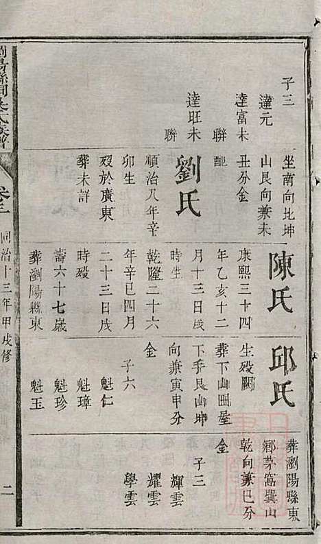 浏阳县祠吴氏族谱_吴绍刚_19册_黄泉源堂_清同治13年(1874_浏阳县祠吴氏家谱_四