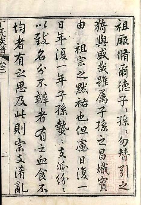 丁氏族谱_丁辅周_12册_崇川李彬彬堂_清光绪5年(1879_丁氏家谱_一