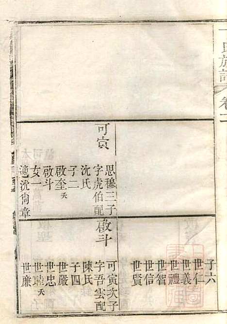 丁氏族谱_丁辅周_12册_崇川李彬彬堂_清光绪5年(1879_丁氏家谱_十一