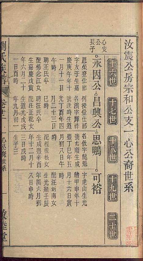 刘氏族谱_刘梓培_13册_敦睦堂_民国3年(1914_刘氏家谱_十