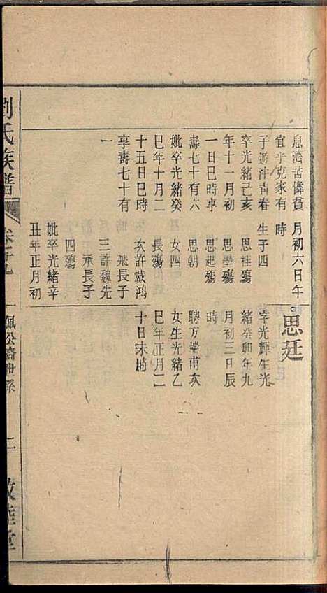 刘氏族谱_刘梓培_13册_敦睦堂_民国3年(1914_刘氏家谱_十七