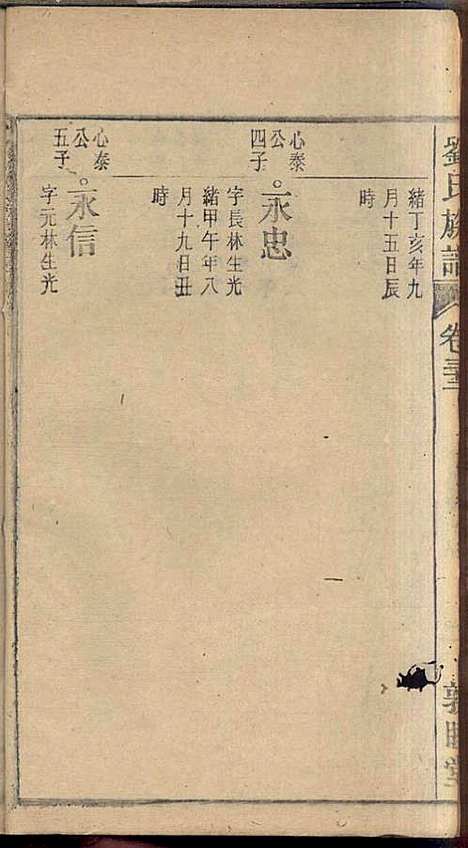 刘氏族谱_刘梓培_13册_敦睦堂_民国3年(1914_刘氏家谱_二十