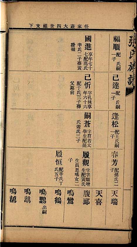 张氏谱书_张子廉_7册_烟台华益印书馆_民国8年(1919_张氏谱书_二