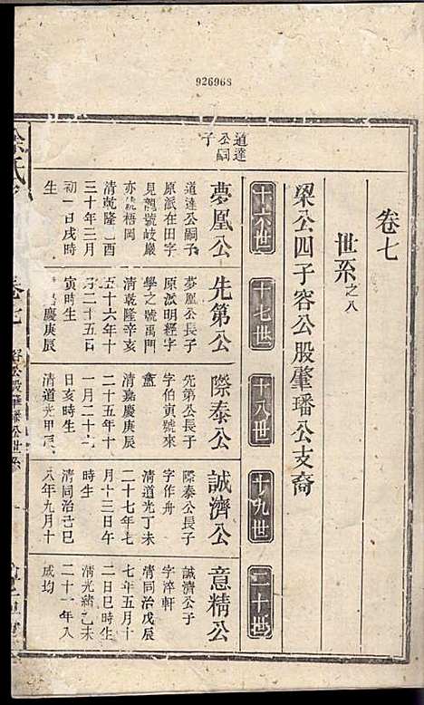 余氏宗谱_余德炎_12册_尊孟堂_民国12年(1923_余氏家谱_九