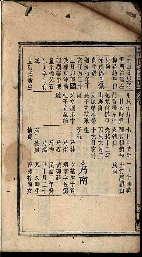 许氏宗谱_许立庄_15册_文正堂_民国21年(1932_许氏家谱_十二