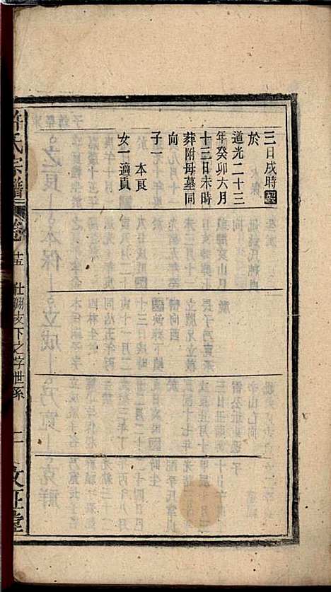 许氏宗谱_许立庄_15册_文正堂_民国21年(1932_许氏家谱_十五