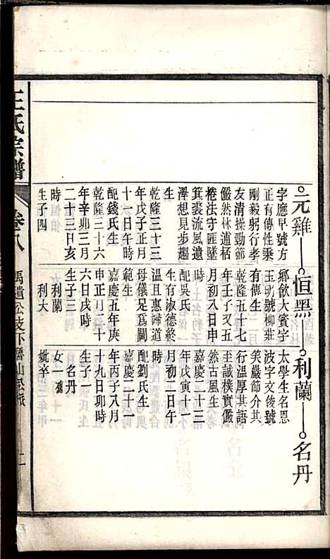 桐城白阳金社王氏宗谱_王之道_18册_谟烈堂_民国28年(1939_桐城白阳金社王氏家谱_八