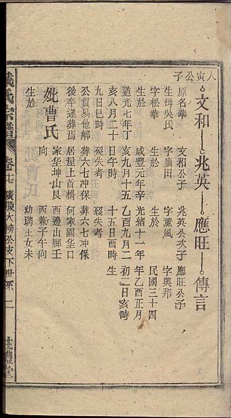 戴氏宗谱_戴文广_20册_注礼堂_民国34年(1945_戴氏家谱_十八