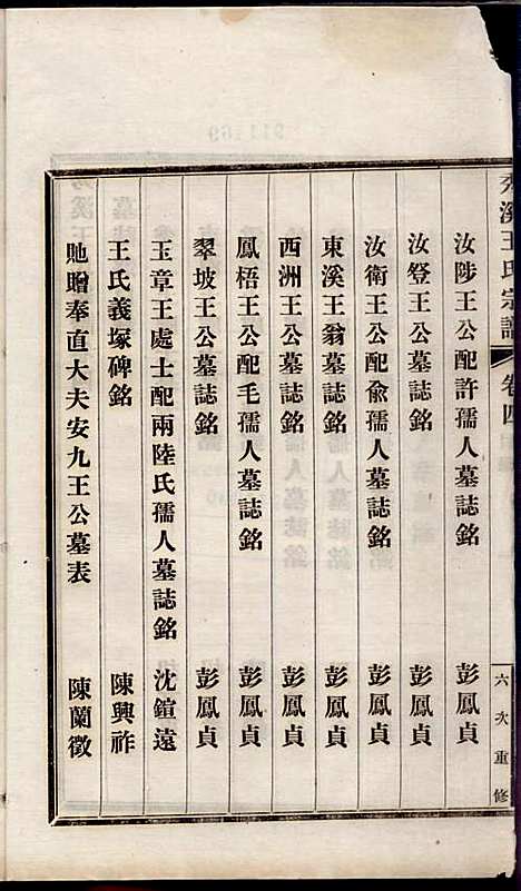 秀溪王氏宗谱_王茂骈_4册_嘉善王氏_民国16年(1927_秀溪王氏家谱_四